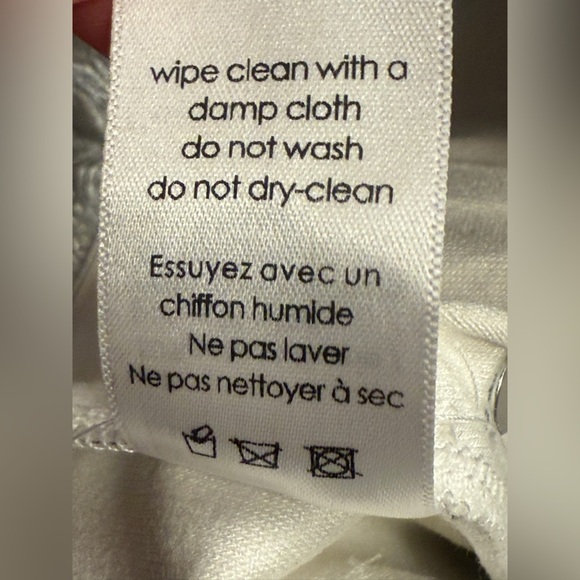 Naked Wardrobe Silver Crocodile Faux Leather Bootcut Pants Size Small - Picture 6 of 11